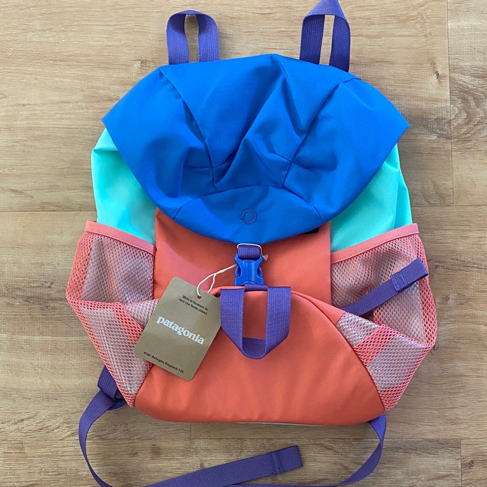 Patagonia Kids' Blue and Coral Backpack